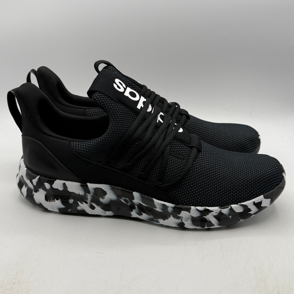Adidas Lite Racer Adapt 7.0 Men 13 Black Cloudfoam Camo Sole JS0045